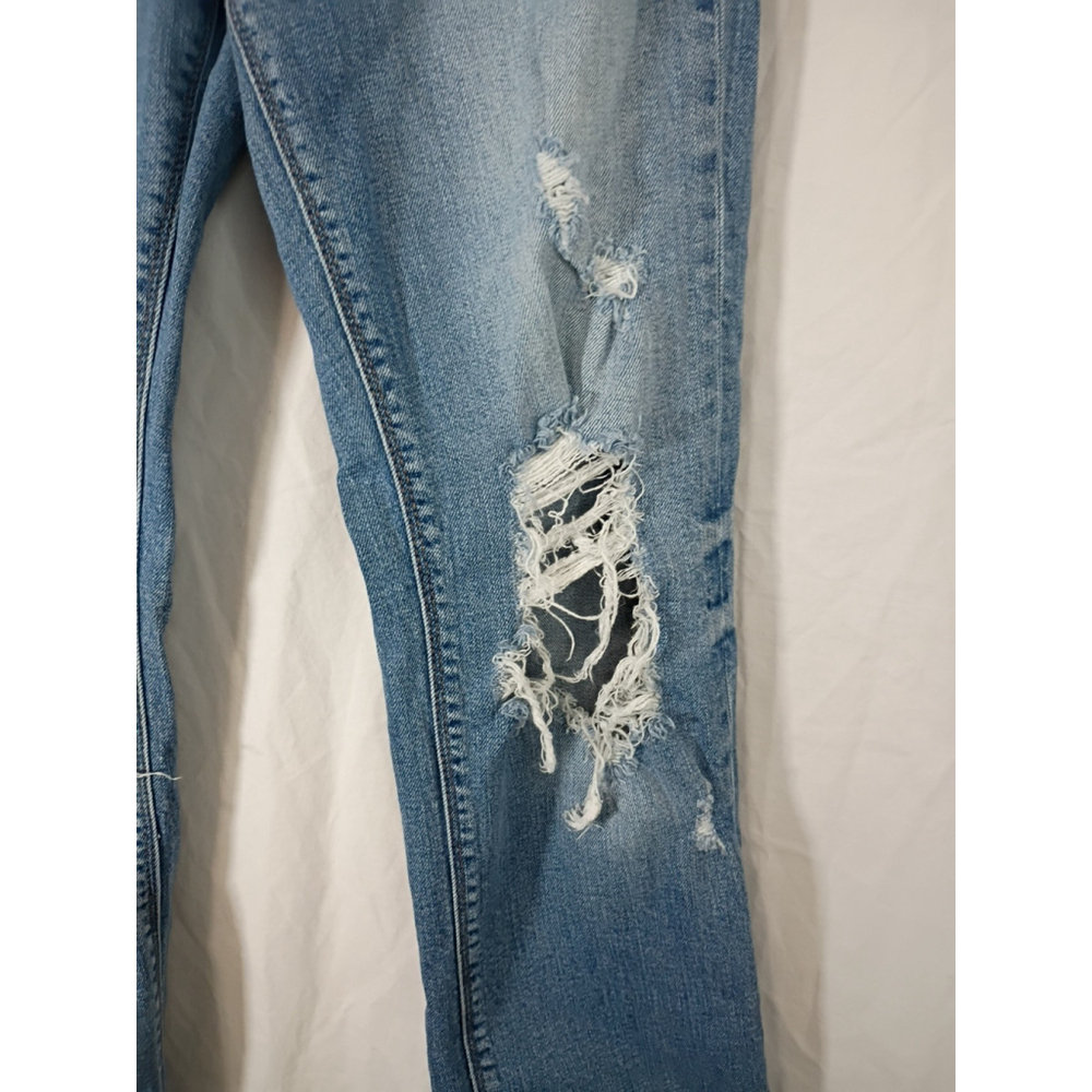 Willow & Root Size 25 High Rise Skinny Jeans Distressed Light Wash Denim - Picture 7 of 9